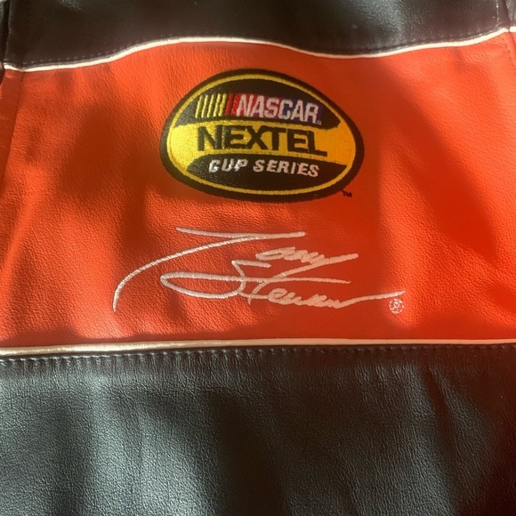 Vtg Wilson’s Leather/Chase Auth NASCAR Tony Stewart #20 Race Bomber Jacket Large - Picture 3 of 13